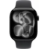 Apple Watch Series 11 Aluminium 42mm Αδιάβροχο με Παλμογράφο (Jet Black Aluminium Case with Black Sport Band - M/L)