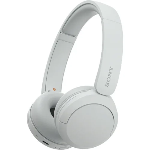 Sony WH-CH520 Ασύρματα Bluetooth On Ear Ακουστικά με 50 ώρες Λειτουργίας και Quick Charge Λευκά