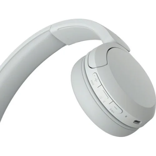 Sony WH-CH520 Ασύρματα Bluetooth On Ear Ακουστικά με 50 ώρες Λειτουργίας και Quick Charge Λευκά