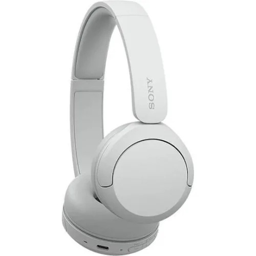 Sony WH-CH520 Ασύρματα Bluetooth On Ear Ακουστικά με 50 ώρες Λειτουργίας και Quick Charge Λευκά