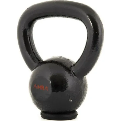 AMILA Kettlebell Εμαγιέ 4kg ΜαύροΚωδικός: 44500