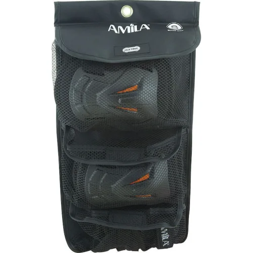 AMILA Παιδικό Σετ Προστατευτικών για Rollers Μαύρο SmallΚωδικός: 49036