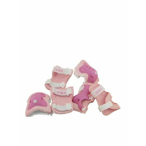 AMILA Παιδικό Σετ Προστατευτικών για Rollers Ροζ MediumΚωδικός: 49044