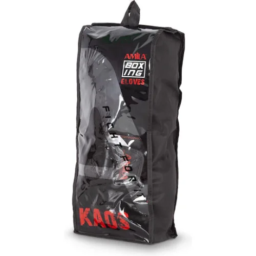 AMILA Γάντια Πυγμαχίας από Συνθετικό Δέρμα για Αγώνα ΜαύραΚωδικός: 37156