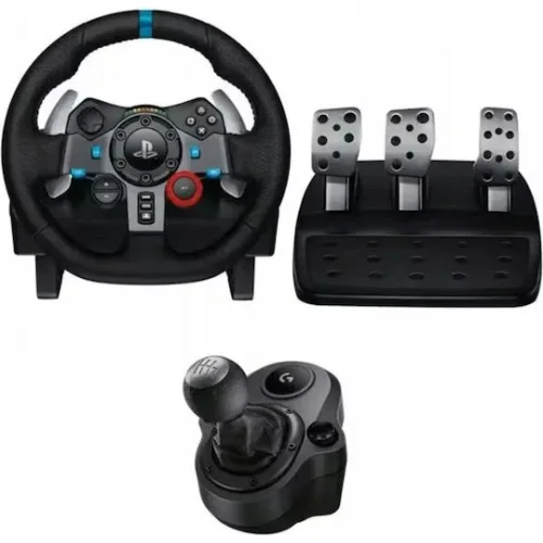 Logitech G29 SE Driving Force + Shifter Τιμονιέρα με Μοχλό Ταχυτήτων και Πετάλια για PC / PS3 / PS4 / PS5 με 900° Περιστροφής
