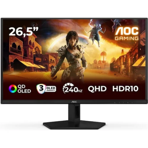 AOC Q27G41ZDF QD-OLED HDR Gaming Monitor 25.6" QHD 2560x1440 240Hz με Χρόνο Απόκρισης 0.3ms GTG
