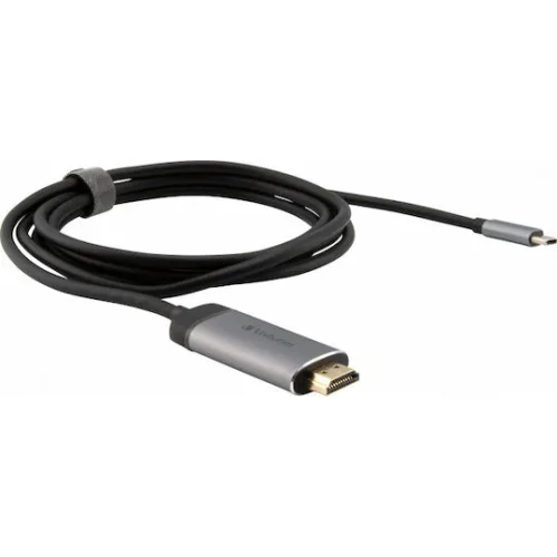 Verbatim Cable HDMI male - USB-C male 1.5m ΜαύροΚωδικός: 49144