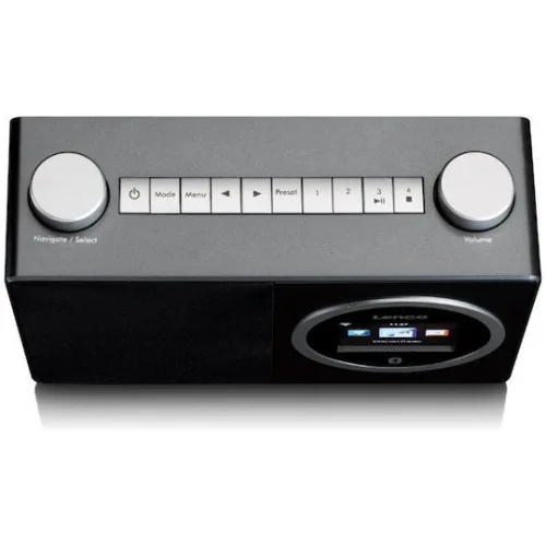 Lenco DIR-70 Επιτραπέζιο Ραδιόφωνο Ρεύματος DAB με Bluetooth Μαύρο