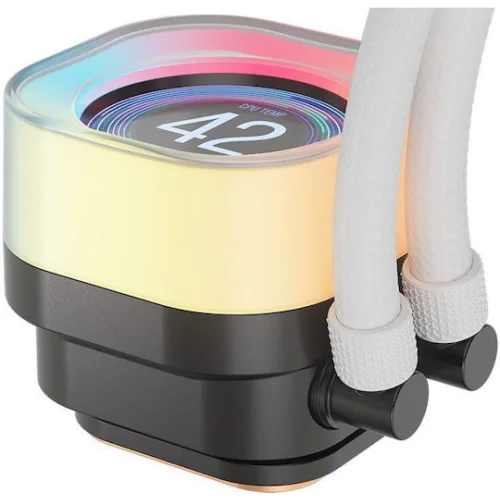 Corsair ICUE Link Titan RX Υδρόψυξη Επεξεργαστή Τριπλού Ανεμιστήρα 120mm για Socket AM4/AM5/1700 με RGB Φωτισμό Λευκή