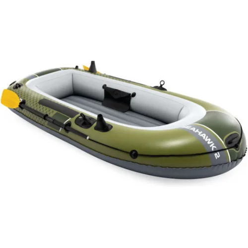 Intex Seahawk 2 Φουσκωτή Βάρκα Πράσινη με 2 Κουπιά & Τρόμπα