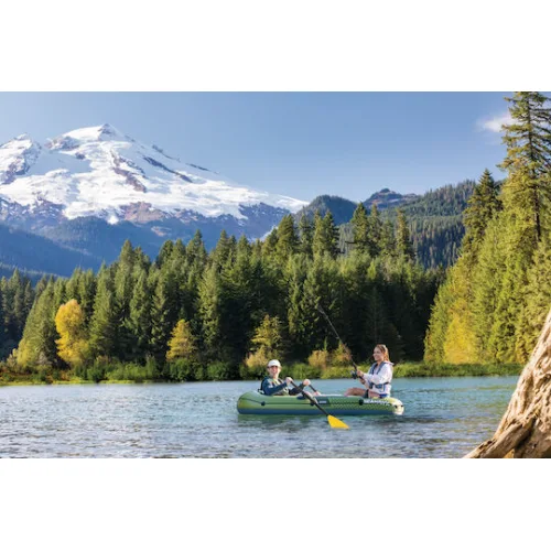 Intex Seahawk 2 Φουσκωτή Βάρκα Πράσινη με 2 Κουπιά & Τρόμπα