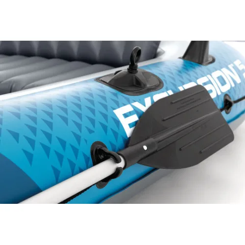 Intex Excursion Φουσκωτή Βάρκα Μπλε με 2 Κουπιά & Τρόμπα