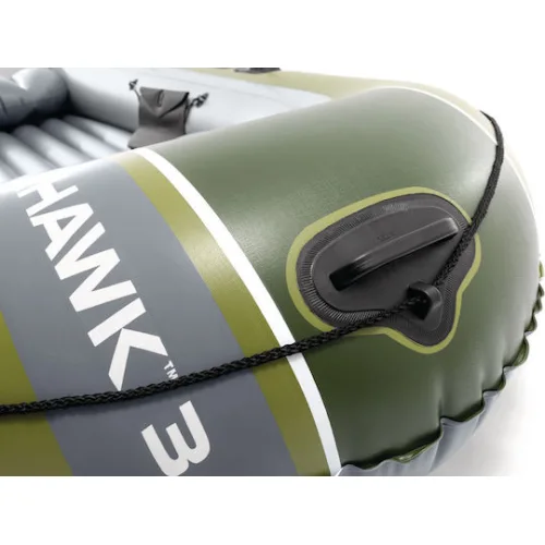 Intex Seahawk 3 Φουσκωτή Βάρκα Πράσινη με 2 Κουπιά & Τρόμπα