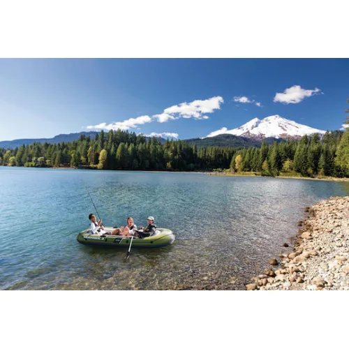 Intex Seahawk 3 Φουσκωτή Βάρκα Πράσινη με 2 Κουπιά & Τρόμπα