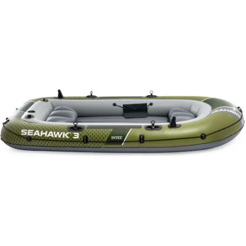 Intex Seahawk 3 Φουσκωτή Βάρκα Πράσινη με 2 Κουπιά & Τρόμπα