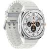 Samsung Galaxy Watch Ultra (2025) Titanium 47mm Αδιάβροχο με eSIM και Παλμογράφο (Λευκό)