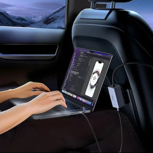 Ugreen EC706 Φορτιστής Αυτοκινήτου 150W Γρήγορης Φόρτισης με Θύρες: 1xUSB 1xType-C μαζί με Καλώδιο Ενσωματωμένο Γκρι ΧρώμαΚωδικός: 35571