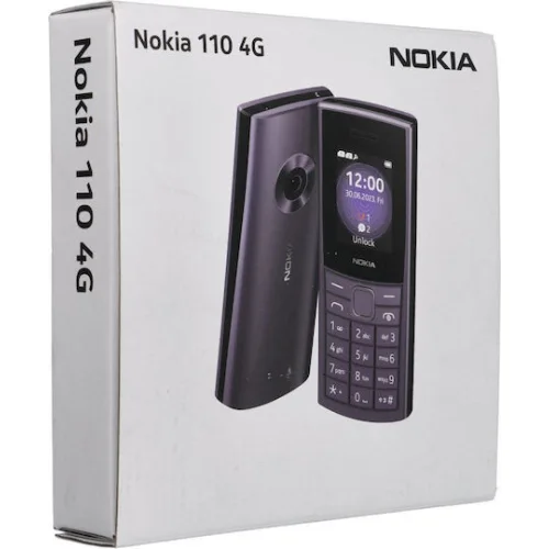 Nokia 110 4G (2024) Dual SIM Κινητό με Κουμπιά (Ελληνικό Μενού) Μπλε