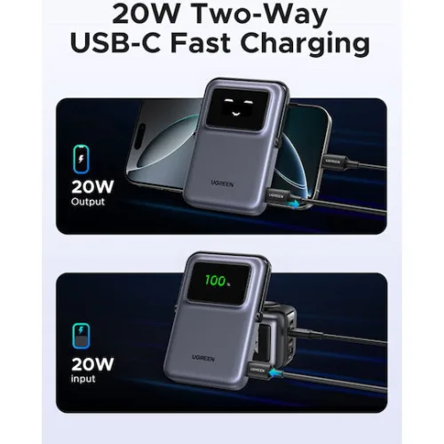 Ugreen PB572 Power Bank 10000mAh 20W Power Delivery Γκρι