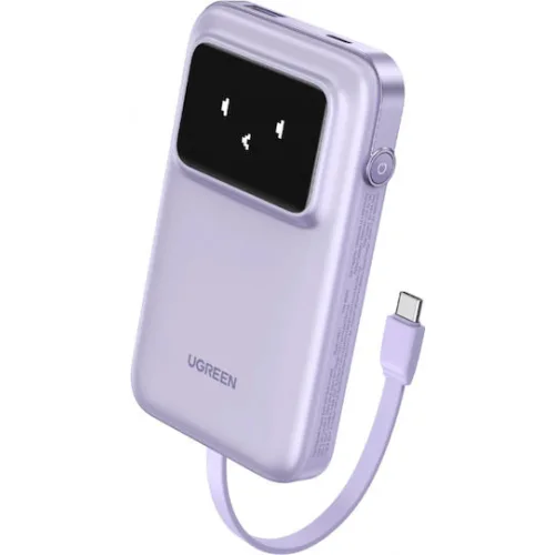 Ugreen Uno Power Bank 10000mAh 30W με Θύρα USB-A και Θύρα USB-C Power Delivery Μωβ