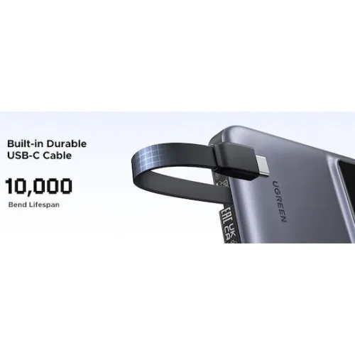 Ugreen PB511 Power Bank 10000mAh 30W με Θύρα USB-A και Θύρα USB-C Power Delivery Γκρι