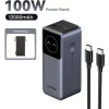 Ugreen PB724 Power Bank 12000mAh 100W με Θύρα USB-A και Θύρα USB-C Power Delivery / Quick Charge 3.0 Γκρι