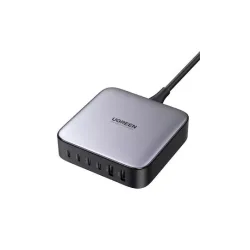 Ugreen Βάση Φόρτισης GaN με 2 Θύρες USB-A και 4 Θύρες USB-C 200W Power Delivery / Quick Charge 2.0 σε Μαύρο χρώμα (Nexode GaN CD271)