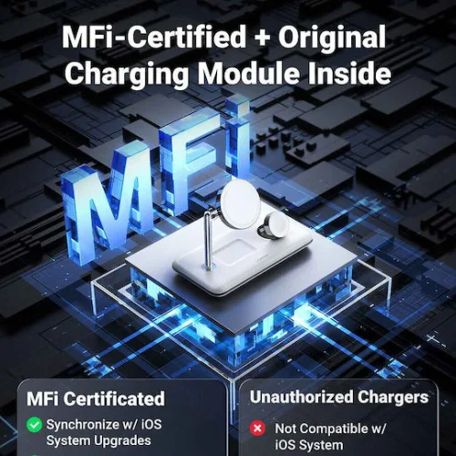 Ugreen Ασύρματος Φορτιστής (Qi Pad) 25W Λευκός (CD278)