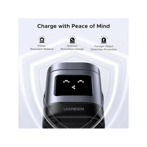 Ugreen Ασύρματος Φορτιστής Qi2 15W Power Delivery Μαύρος (W709)