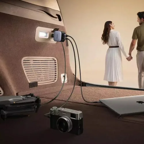 Ugreen EC603 Φορτιστής Αυτοκινήτου 90W 3A Γρήγορης Φόρτισης με Θύρες: 1xUSB 1xType-C μαζί με Καλώδιο Ενσωματωμένο Γκρι ΧρώμαΚωδικός: 55909B