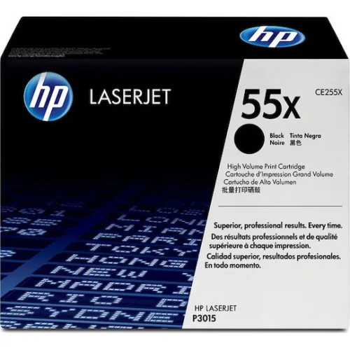 HP 55X Γνήσιο Toner Laser Εκτυπωτή Μαύρο High Yield 12500 Σελίδων CE255X
