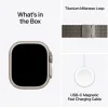 Apple Watch Ultra 3 Titanium 49mm Αδιάβροχο με eSIM και Παλμογράφο (Natural Titanium Case with Natural Titanium Milanese Loop - Medium)