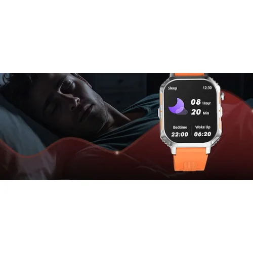 Riversong Motive 8S Smartwatch με Παλμογράφο (Πορτοκαλί)