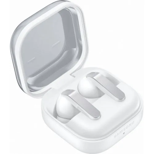 Samsung Galaxy Buds4 Pro Bluetooth Handsfree Ακουστικά με Αντοχή στον Ιδρώτα και Θήκη Φόρτισης Λευκά