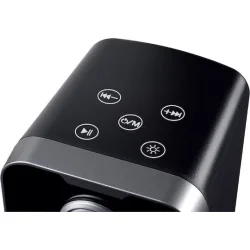 Powertech PT-1575 Ασύρματα Ηχεία Υπολογιστή 2.0 με RGB Φωτισμό και Bluetooth Ισχύος 5W Μαύρα