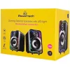 Powertech PT-1575 Ασύρματα Ηχεία Υπολογιστή 2.0 με RGB Φωτισμό και Bluetooth Ισχύος 5W Μαύρα