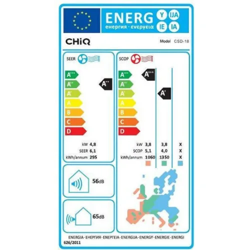 CHiQ CSD Κλιματιστικό Inverter 18000 BTU A++/A+ με WiFi