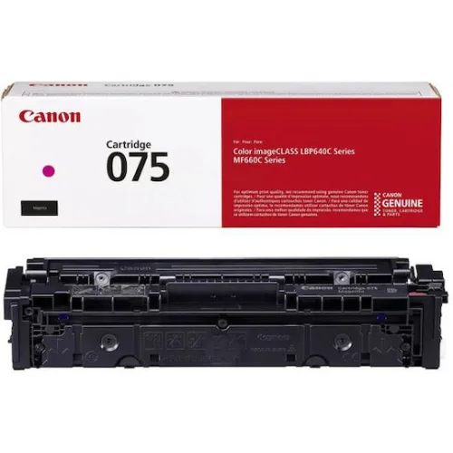 Canon 075 Γνήσιο Toner Laser Εκτυπωτή Ματζέντα 1300 Σελίδων 6363C002