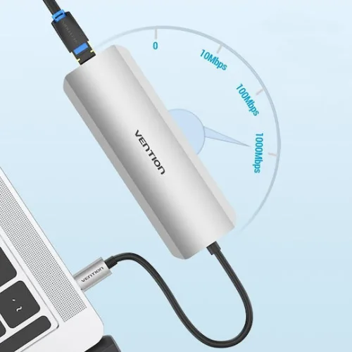 Vention USB-C Docking Station με HDMI 4K PD Ethernet Γκρι (TOMHB)
