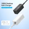 Vention Βάση Φόρτισης με 2 Θύρες USB-A και 2 Θύρες USB-C 100W Power Delivery / Quick Charge 3.0 σε Λευκό χρώμα (FBSWG-EU)