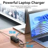 Vention Βάση Φόρτισης με 2 Θύρες USB-A και 2 Θύρες USB-C 100W Power Delivery / Quick Charge 3.0 σε Λευκό χρώμα (FBSWG-EU)