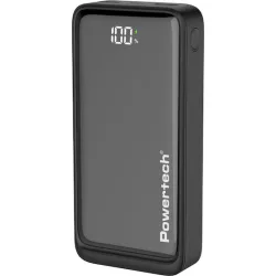 Powertech PT-1327 Power Bank 20000mAh 22.5W με 2 Θύρες USB-A και Θύρα USB-C Power Delivery / Quick Charge 3.0 Μαύρο