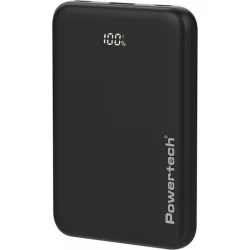 Powertech PT-1502 Power Bank 10000mAh 22.5W με Θύρα USB-A και 2 Θύρες USB-C Power Delivery / Quick Charge 4.0 Μαύρο