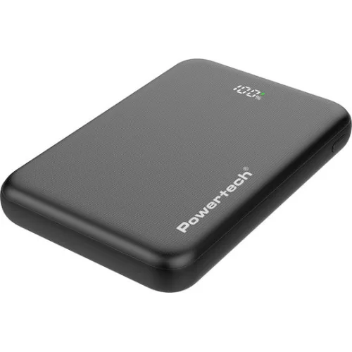 Powertech PT-1502 Power Bank 10000mAh 22.5W με Θύρα USB-A και 2 Θύρες USB-C Power Delivery / Quick Charge 4.0 Μαύρο