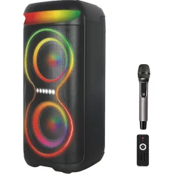 XO Ηχείο Karaoke με Ασύρματο Μικρόφωνο και Εφέ Φωτισμού F70 249-0239 Μαύρο