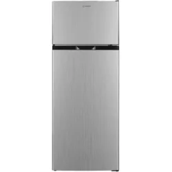 Indesit Ψυγείο Δίπορτο 206lt Υ143xΠ55xΒ55.5εκ. Ασημί I55T0 412S