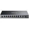 TP-LINK Omada ES210GP Combo v1 Managed L2 PoE+ Switch με 9 Θύρες Gigabit (1Gbps) Ethernet και 1 SFP Θύρα