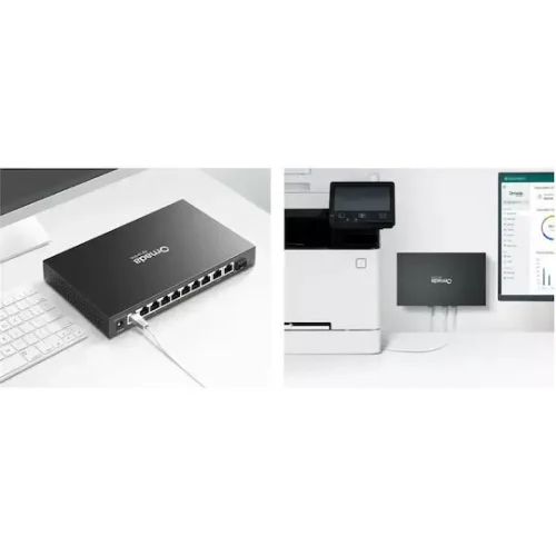 TP-LINK Omada ES210GP Combo v1 Managed L2 PoE+ Switch με 9 Θύρες Gigabit (1Gbps) Ethernet και 1 SFP Θύρα