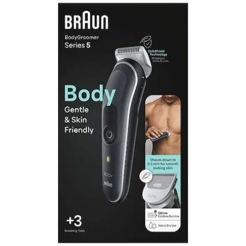 Braun Series 5 BG5340 Ξυριστική Μηχανή Σώματος Επαναφορτιζόμενη