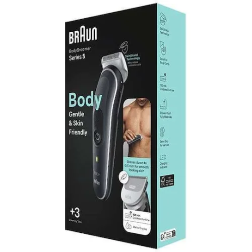 Braun Series 5 BG5340 Ξυριστική Μηχανή Σώματος Επαναφορτιζόμενη